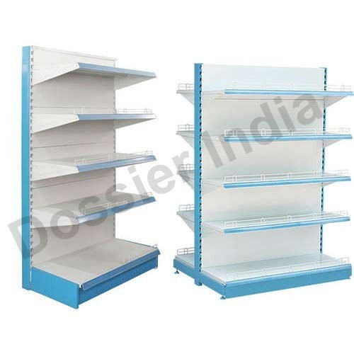 White Shopping Mall Display Rack