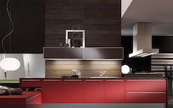 Glass Elegant Look Modular Kitchens