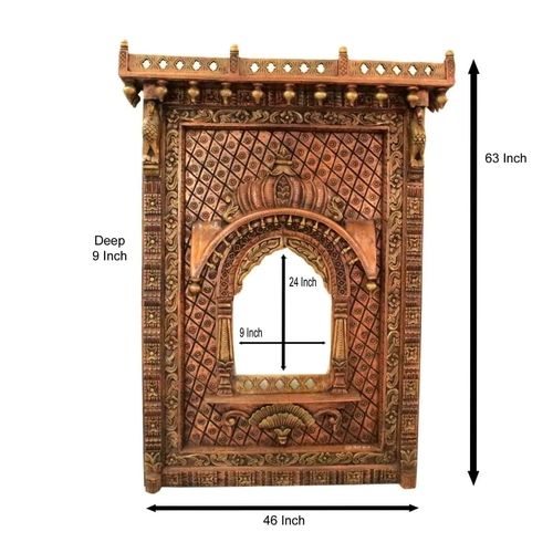 Indian Handcrafted Wooden Jharokha