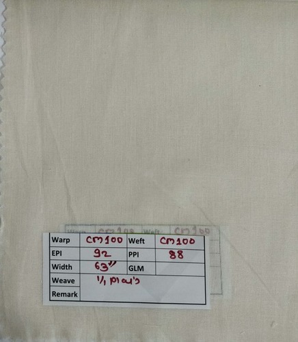 Plain 100 X 100 Cotton Fabric at Best Price in Erode