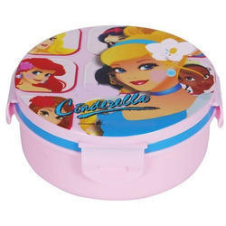 Round Shaped Pink Color Lunch Box
