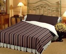 Striped Fine Quality Brown Bed Sheets