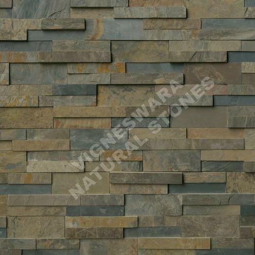 California Gold Slate Stone Wall Panel