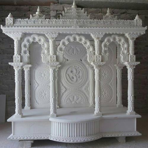 Smooth Finish Carved Marble Temple