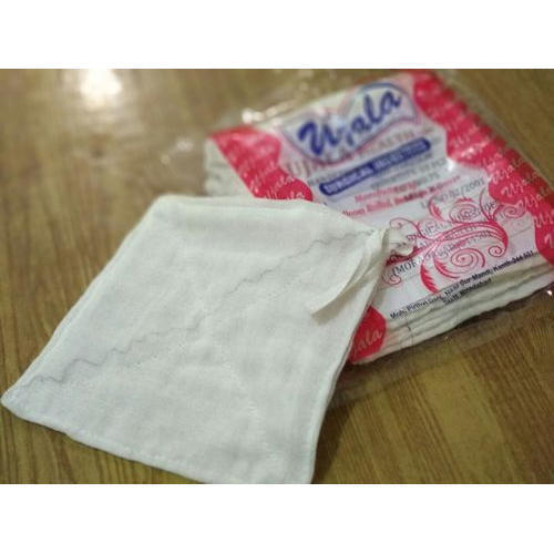 Square White Cotton Gauze Swab