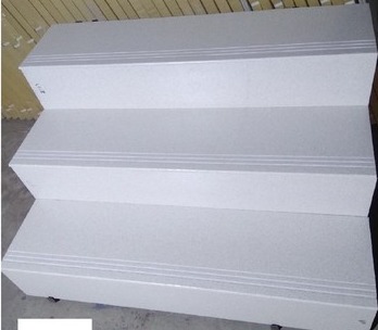 Full Body Steps Tiles - Ceramic, 10mm Thickness, Varied Dimensions, Matte White Finish | Durable, Slip-Resistant, Easy Install, Water Resistant