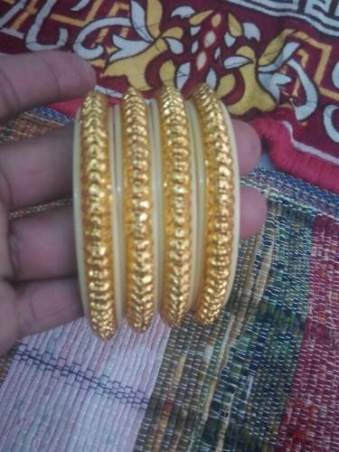 Ladies Gold Pattern Bangles