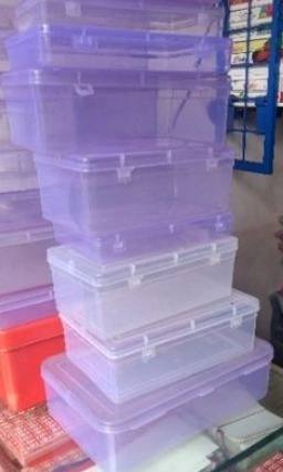 Multiple Uses Transparent Plastic Boxes 