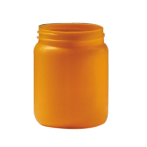 Orange Plastic Pet Jar