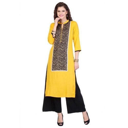 Yellow Kurtis For Womens