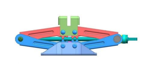 Automotive Scissor Type Jack Assembly