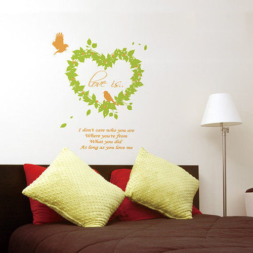 Heart Shape Wall Decals Tablets