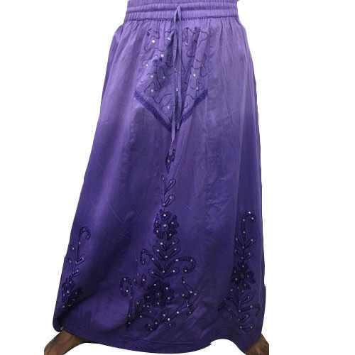 Ladies Designer Skirt - Purple Color