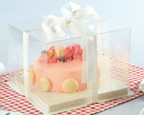 Transparent Cake Packaging Box - Eco-Friendly PET Material, Food Grade Quality | Attractive, Safe, Best Price in Bhilwara