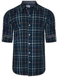 Cool Pass Short Sleeves Check Design Mens Shirts