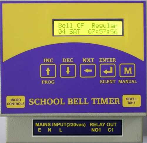  स्वचालित स्कूल बेल टाइमर (Sbell8011) 