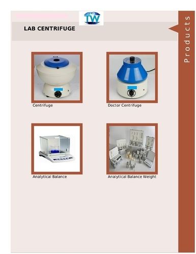 Laboratory Centrifuge & Analytical Balance