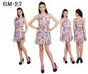 Chiffon And Georgette Mini Dress