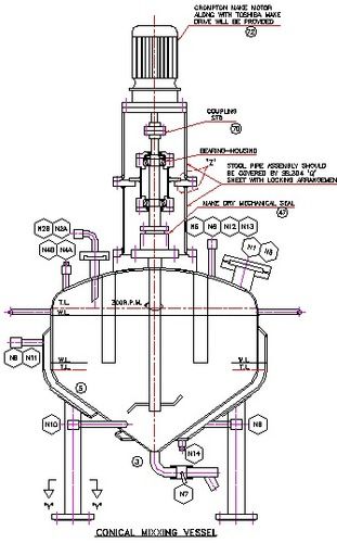 Conical Mixing Vessel