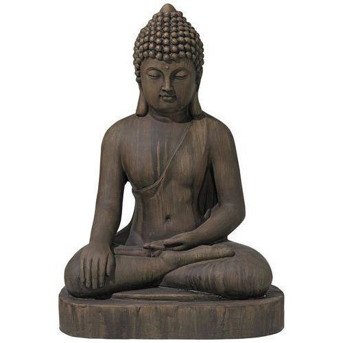 Gautam Buddha Fibre Statue - Flawless Finish , Expertly Packaged for Safe Delivery 