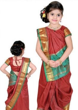 White Top Quality Indian Baby Sarees