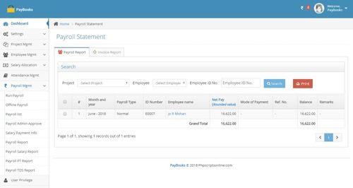 Paybooks - Php आधारित एचआरएमएस और पेरोल