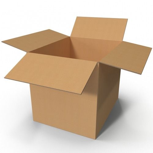 सादा भूरा नालीदार बॉक्स 