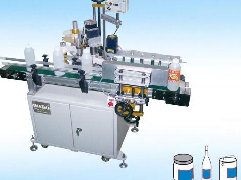 Simple Control Vertical Belt Wrap Around Side Labelling Machine