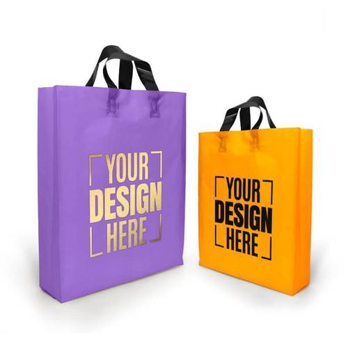 Assorted Ld Loop Handle Design Printed Bags