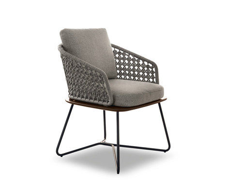 Customer Contemporary Wooden Metal Armchair