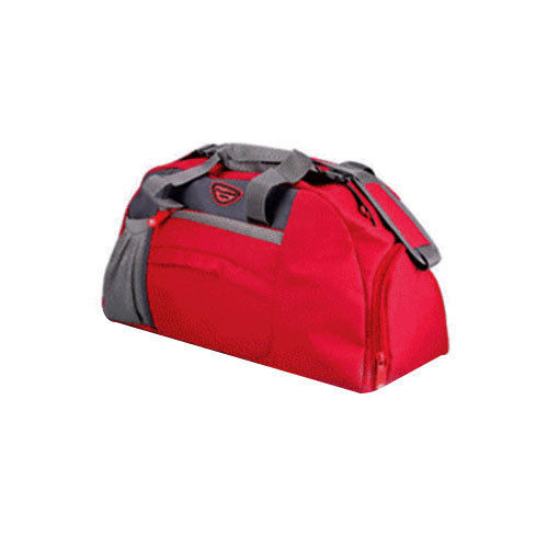 Red And Grey Color Traveling Bag