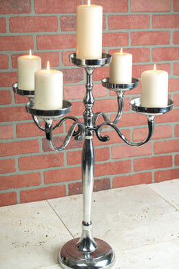 Blue & Silver Decorative Candle Holder