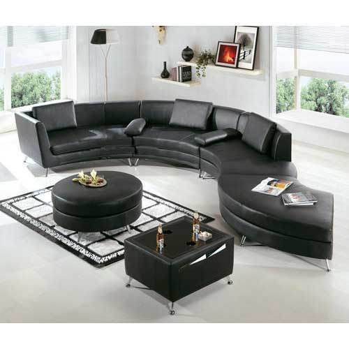 Curved Leather Sectional Sofa Designing Services By Spine Infratech Pvt. Ltd.