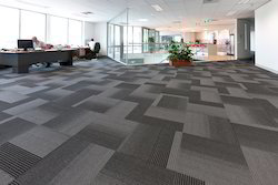 Grey Designer Office Carpet By Jai Carpets & Interiors