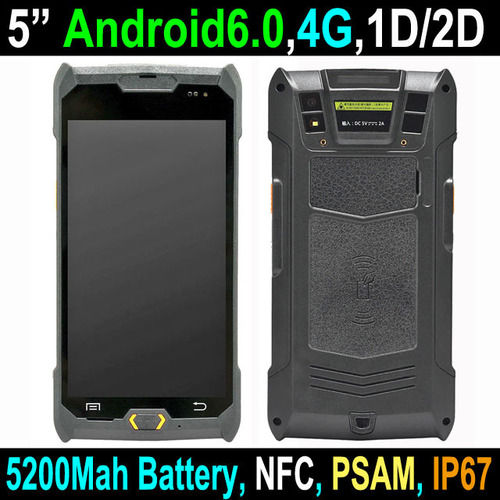 HIDON 5 inch IP67 Android PDA Handhelds with MTK6737 13.0M Camera 1D Barcode GPS 2D Scanner