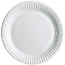 White Paper Round Plate