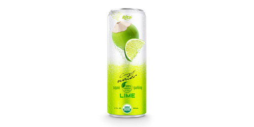 Coco Organic Sparkling With Lime 320ml By Rita Food & Drink Co.,Ltd