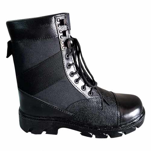 Black Army Ankle Shoes