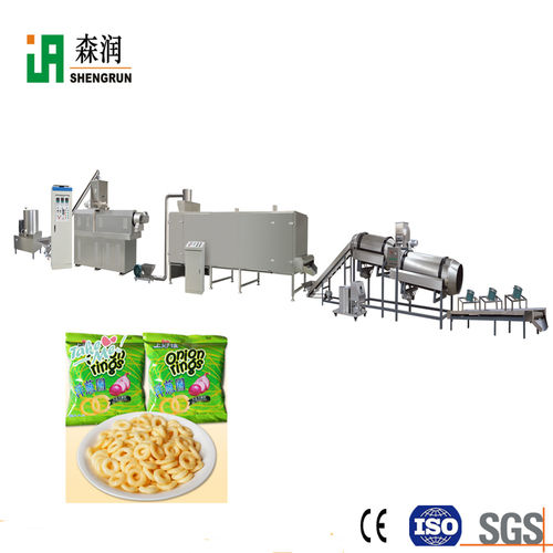 Puffed Corn Snacks Ball Corn Rings Extrusion Prouction Line