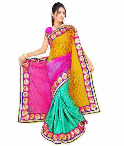 Shrink Resistance Fancy Saree