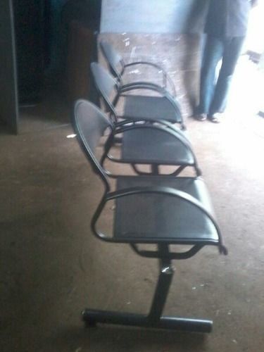 Sturdy Metallic Frame Three Seater Chair