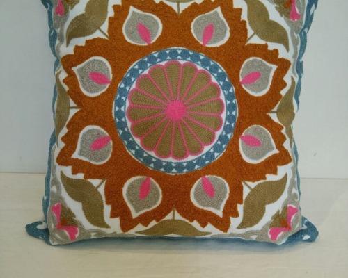 Custom Suzani Embroidery Cushion Cover