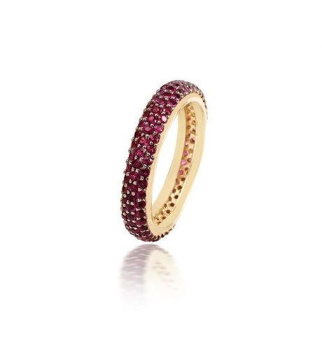 Round Elegant Design Ruby Ring