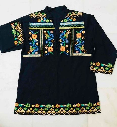 Ladies Rayon Computer Embroidered Blouse