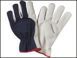 Black And White Superior Quality Driver Gloves (Dg-09)