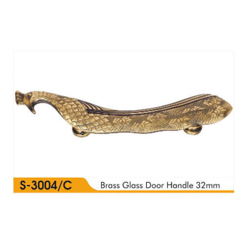 Brass Designer Glass Door Handle