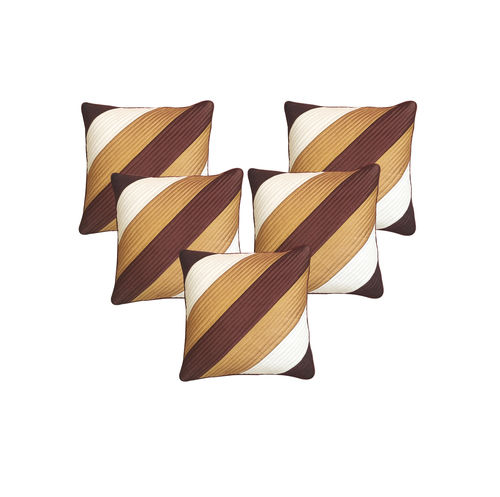 Brown Tiranga Cushion Cover