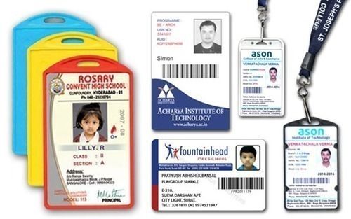 PVC Multi coloured School ID Card