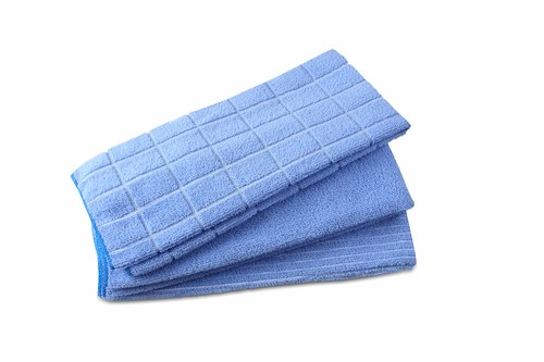 Blue Bathe & Soak Pack Of 1 (3 Pieces) Microfiber Kitchen Towel [40X60 Cms 250 Gsm (Blue)]