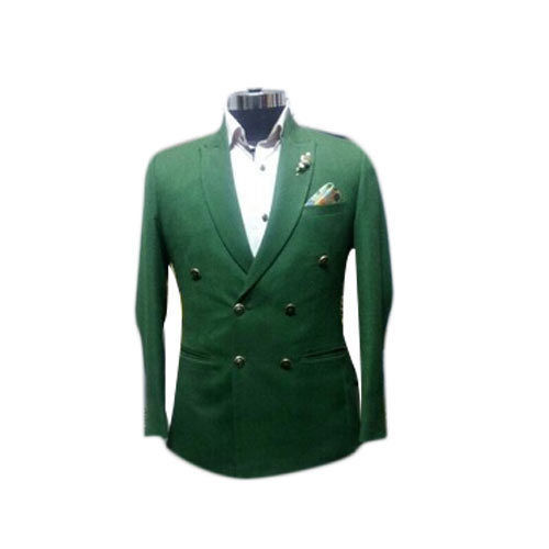 Green Comfortable College Uniform Blazer